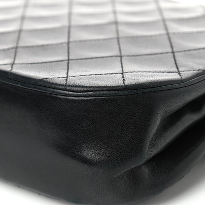 Chanel Lambskin Quilted Medium Double Flap Black 12 of 18