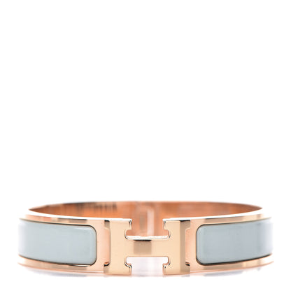 Hermes Enamel Narrow Clic Clac H Bracelet PM Vert Argile 1 of 6