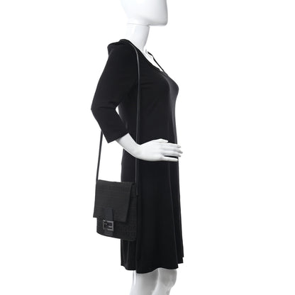 Fendi Zucchino Vitello Tube Messenger Black 2 of 9