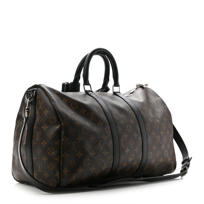 Louis Vuitton Monogram Macassar Keepall Bandouliere 45 3 of 13