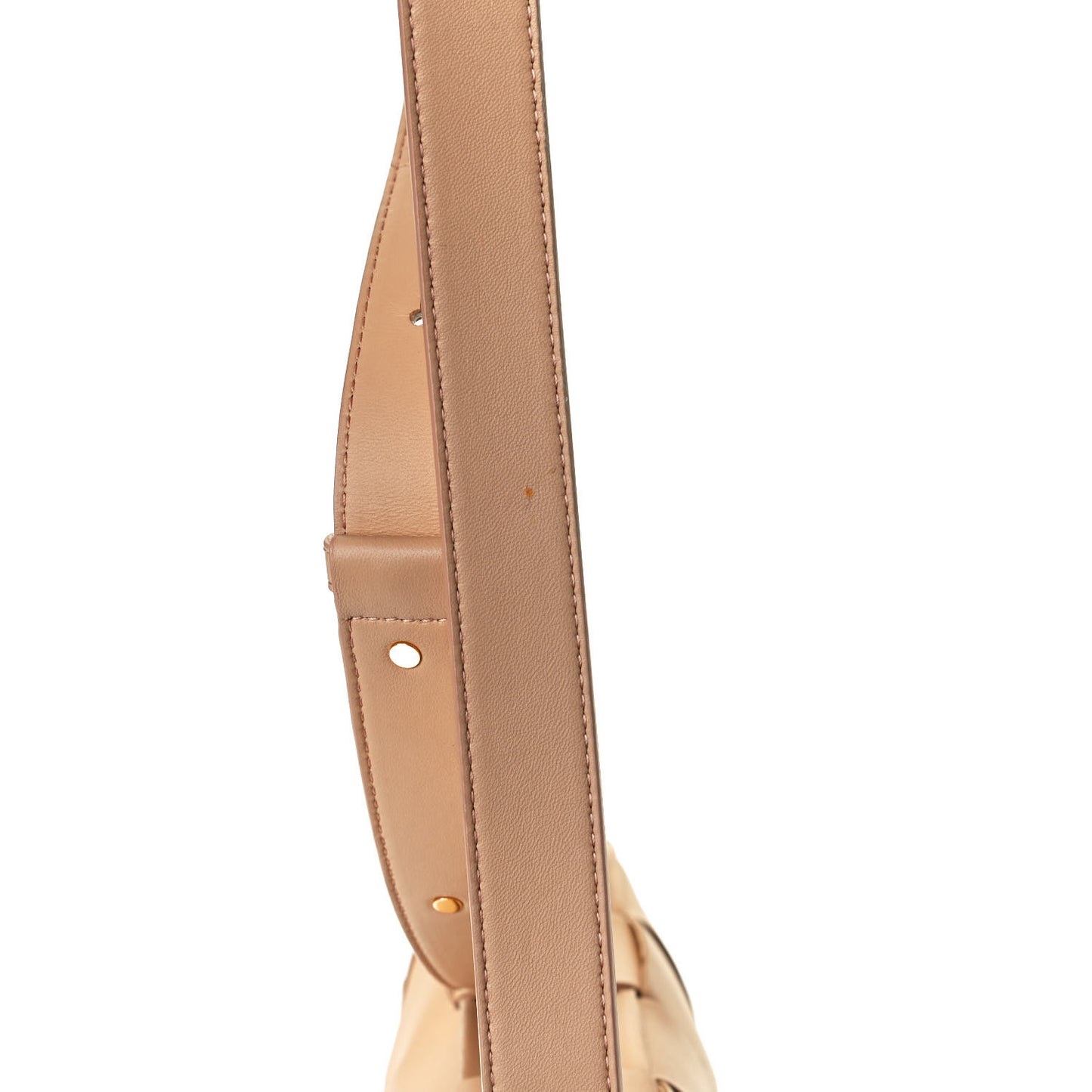 Lambskin Maxi Intrecciato Cassette Crossbody Bag Almond
