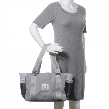 Chanel Nylon Sport Tote Grey 2 of 7