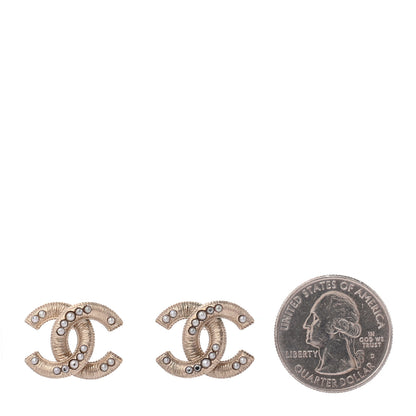 Chanel Pearl CC Earrings Gold 4 of 8