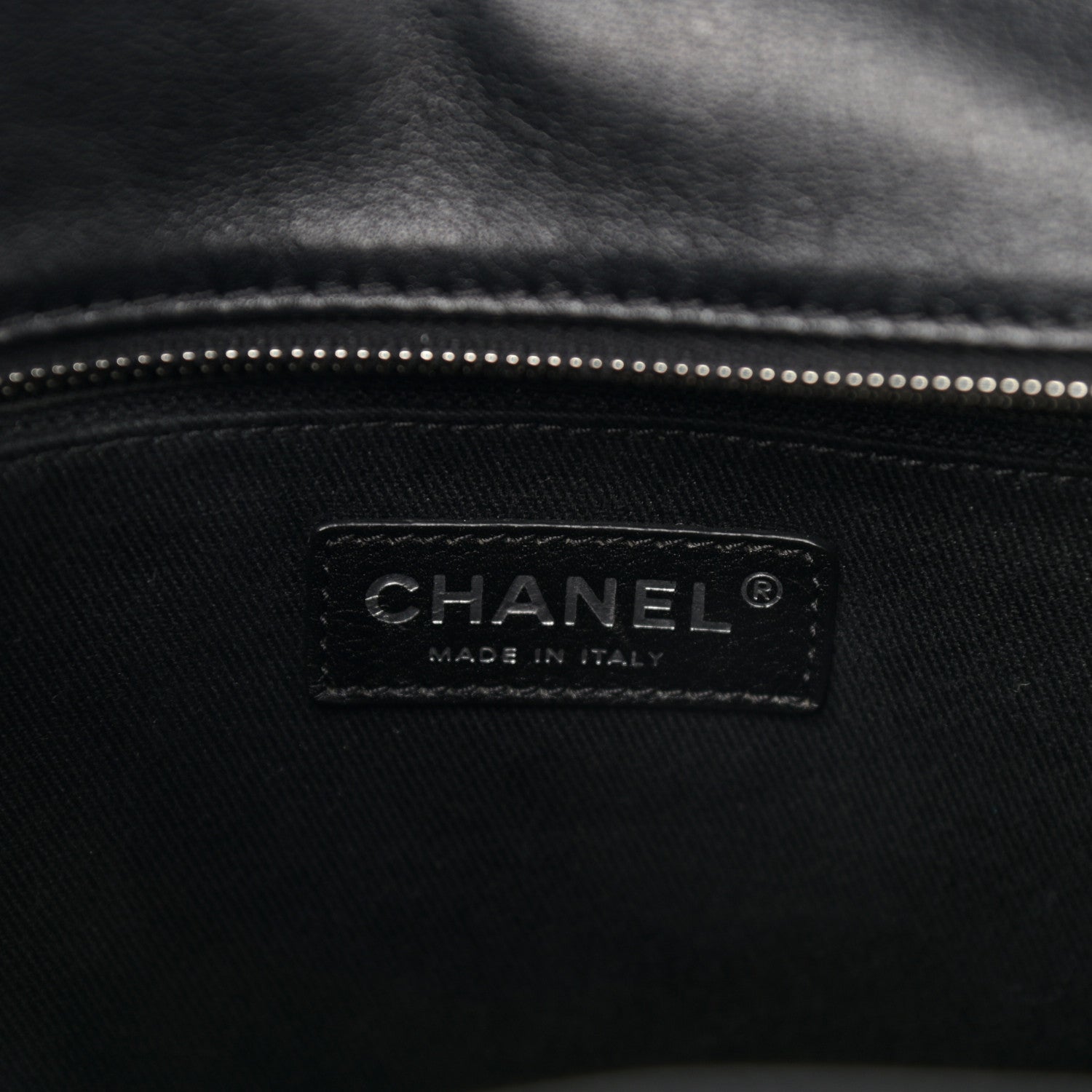 Chanel Calfskin Quilted In The Business North South Tote Black 6 of 10