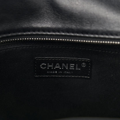 Chanel Calfskin Quilted In The Business North South Tote Black 6 of 10