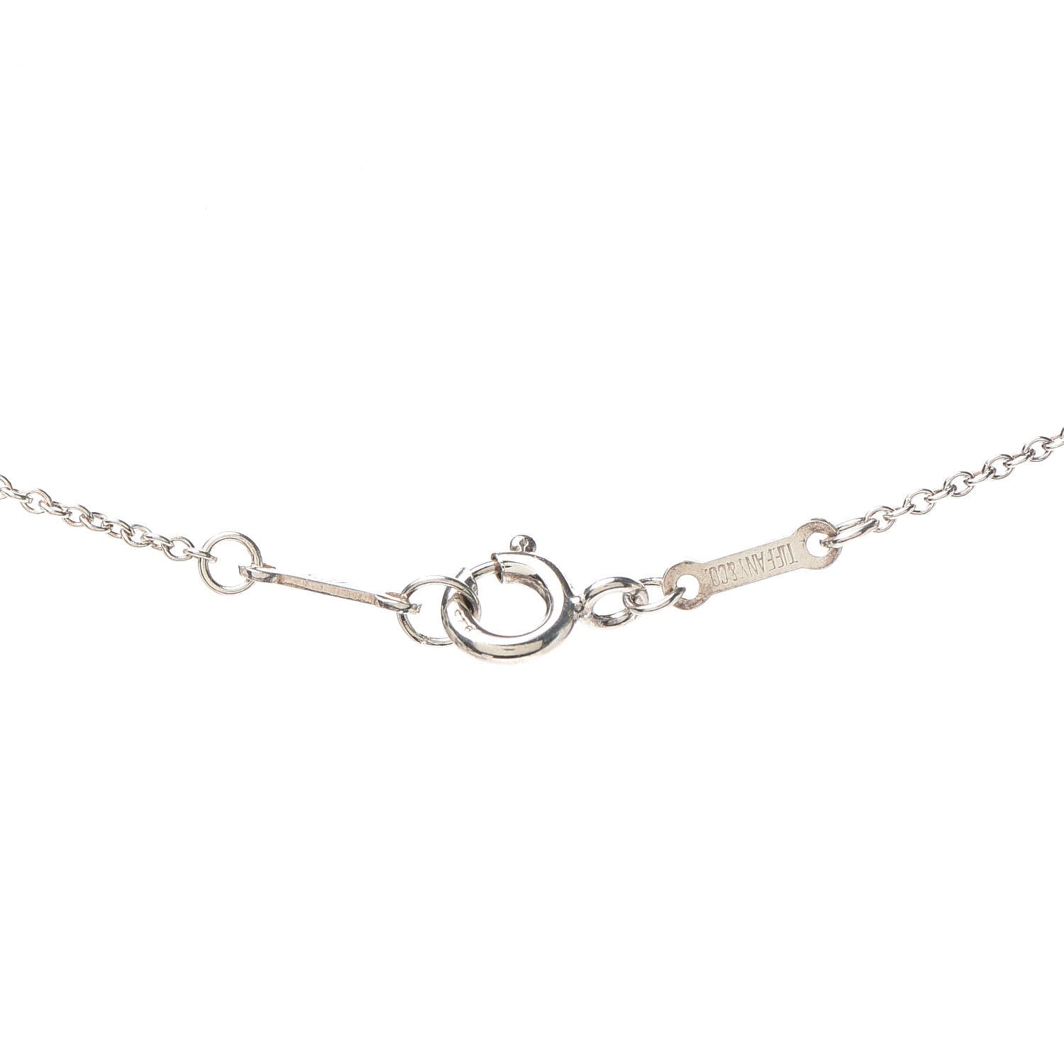 Tiffany Sterling Silver Elsa Peretti Letter C Pendant Necklace 5 of 5