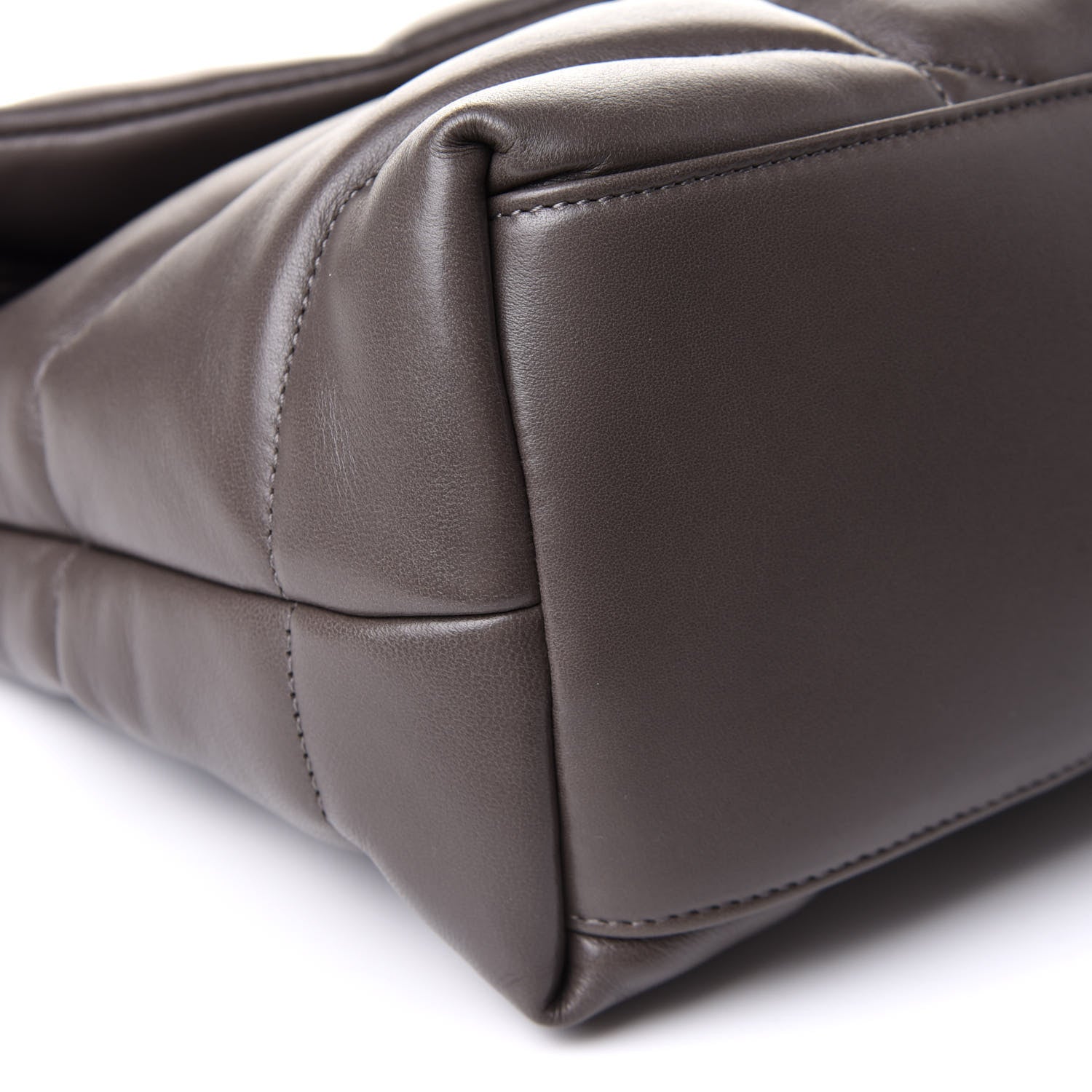 Saint Laurent Calfskin Y Quilted Monogram Medium Loulou Chain Satchel Concrete 10 of 13