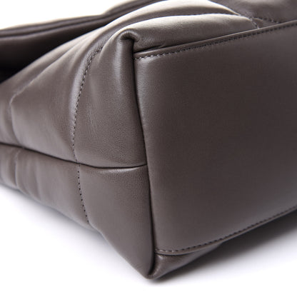 Saint Laurent Calfskin Y Quilted Monogram Medium Loulou Chain Satchel Concrete 10 of 13