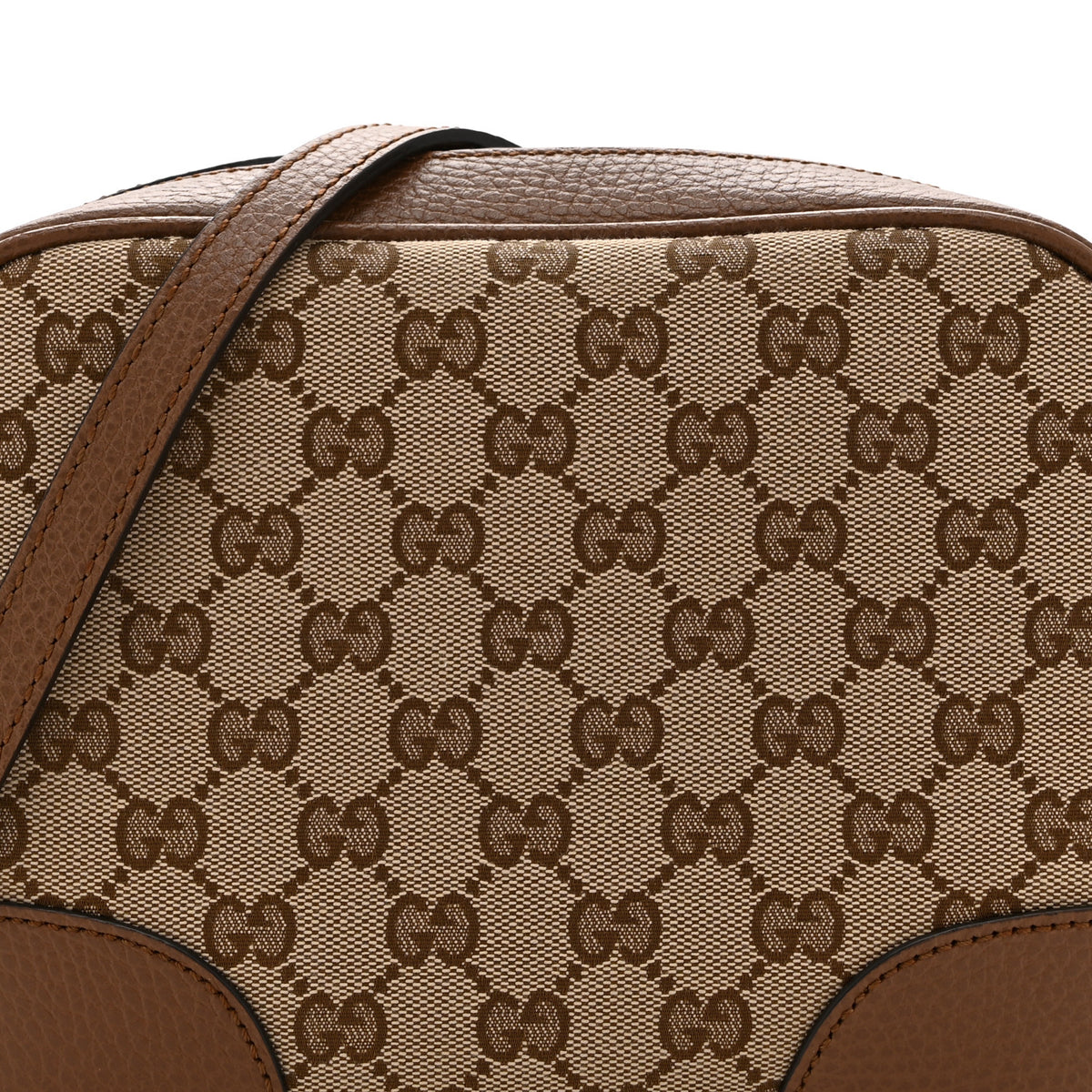 Monogram Mini Bree Messenger Bag Beige Tabacco
