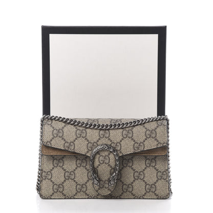 Gucci GG Supreme Monogram Super Mini Dionysus Shoulder Bag Taupe 11 of 11