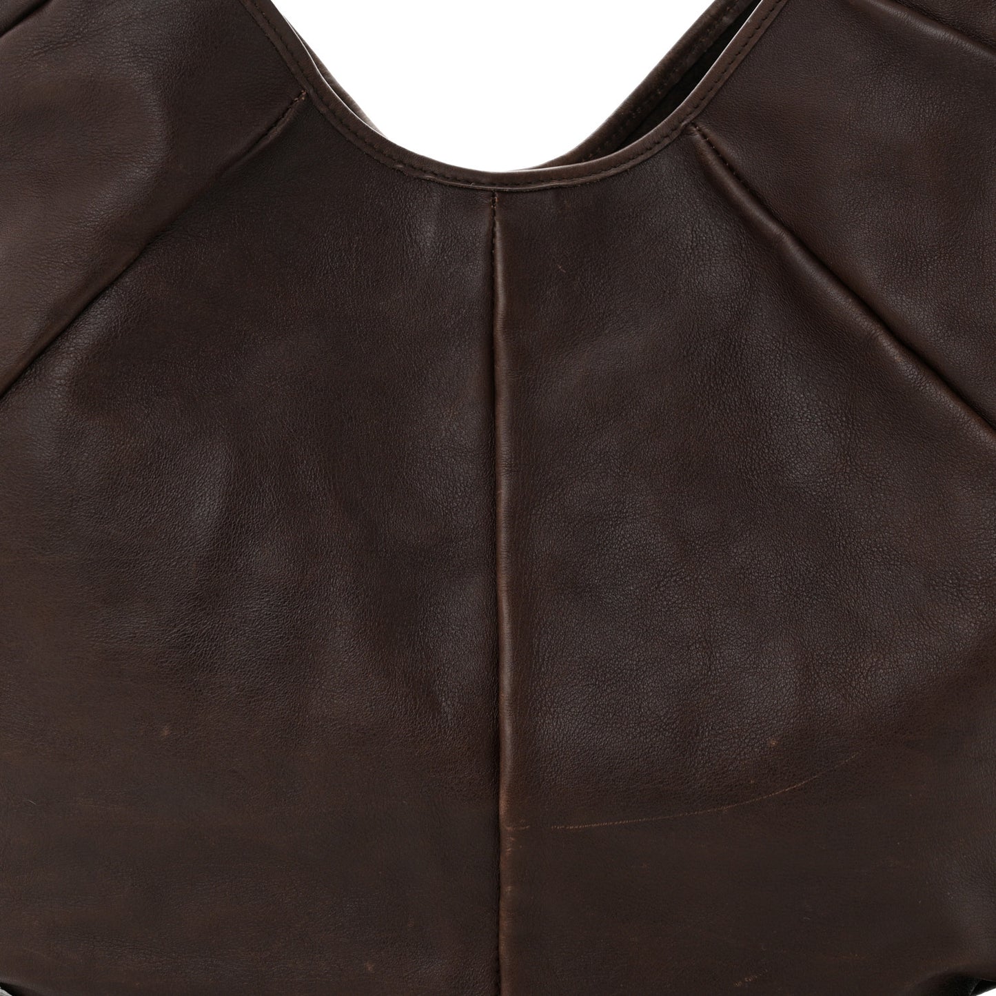 Calfskin Horn Mombasa Hobo Dark Brown
