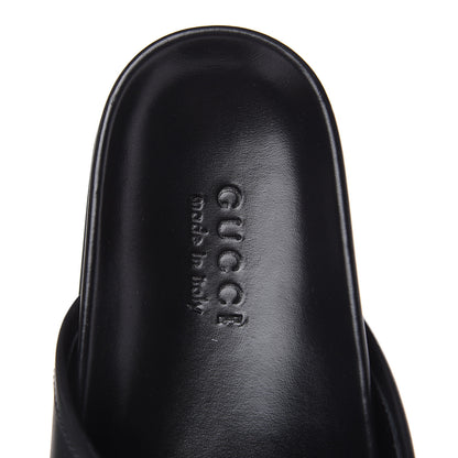Gucci Calfskin Mens Horsebit River Slippers 10 Black 6 of 9