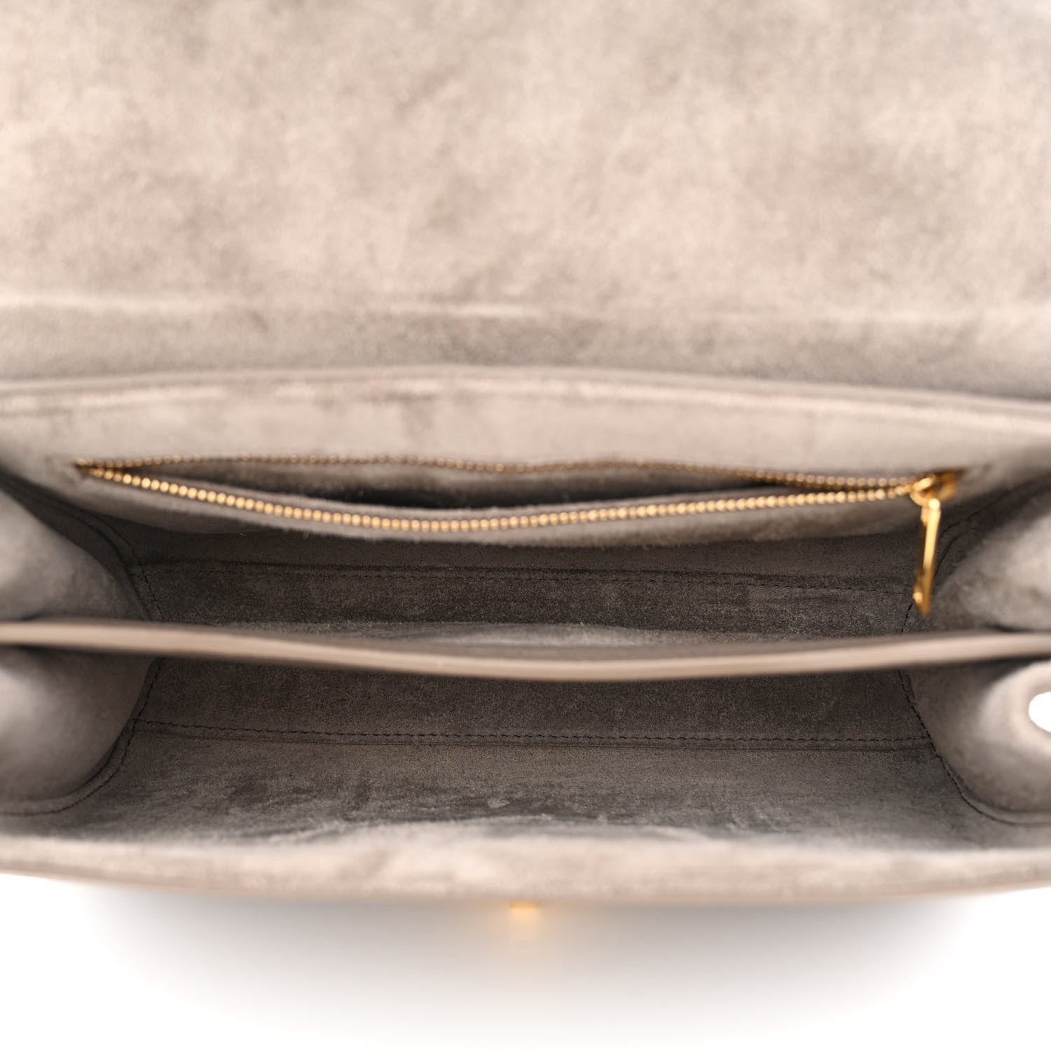Celine Grained Calfskin Teen Soft 16 Shoulder Bag Taupe 4 of 10