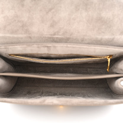 Celine Grained Calfskin Teen Soft 16 Shoulder Bag Taupe 4 of 10