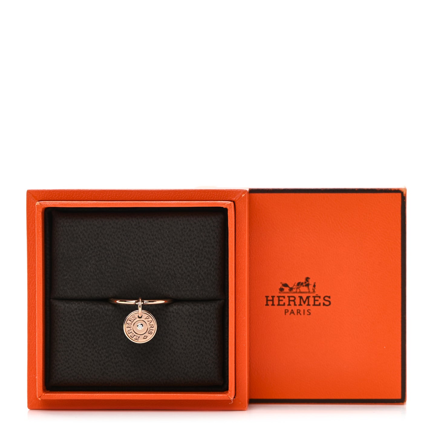 18K Rose Gold Diamond Gambade Ring 55 7.25
