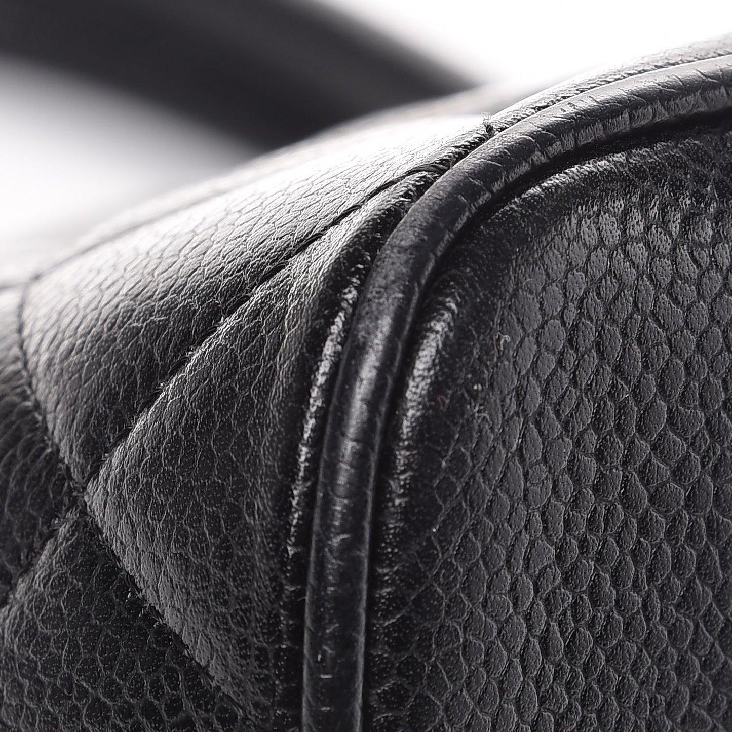 Caviar Quilted Medallion Tote Black