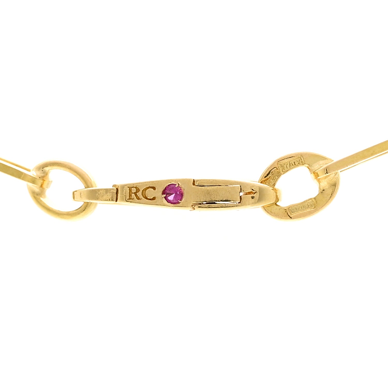 Roberto Coin 18K Yellow Gold Paper Clip Link Necklace 5 of 5
