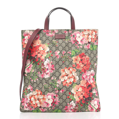 Gucci Soft GG Supreme Monogram Blooms Vertical Tote Beige Multicolor Dry Rose 1 of 10