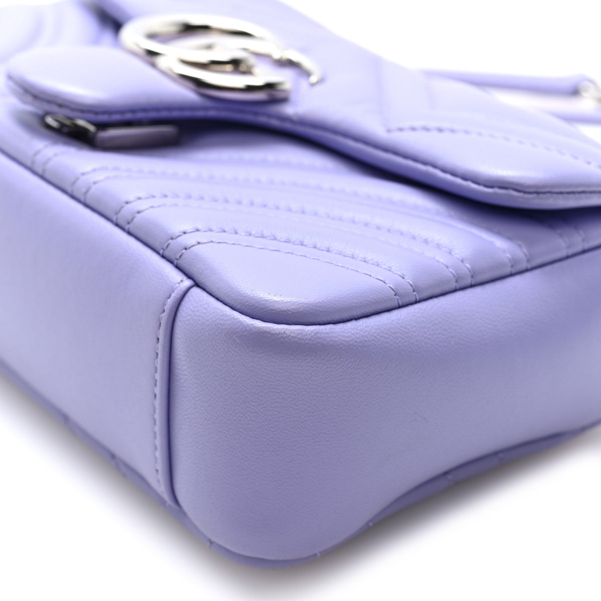 Lambskin Matelasse Small GG Marmont Shoulder Bag Lapis