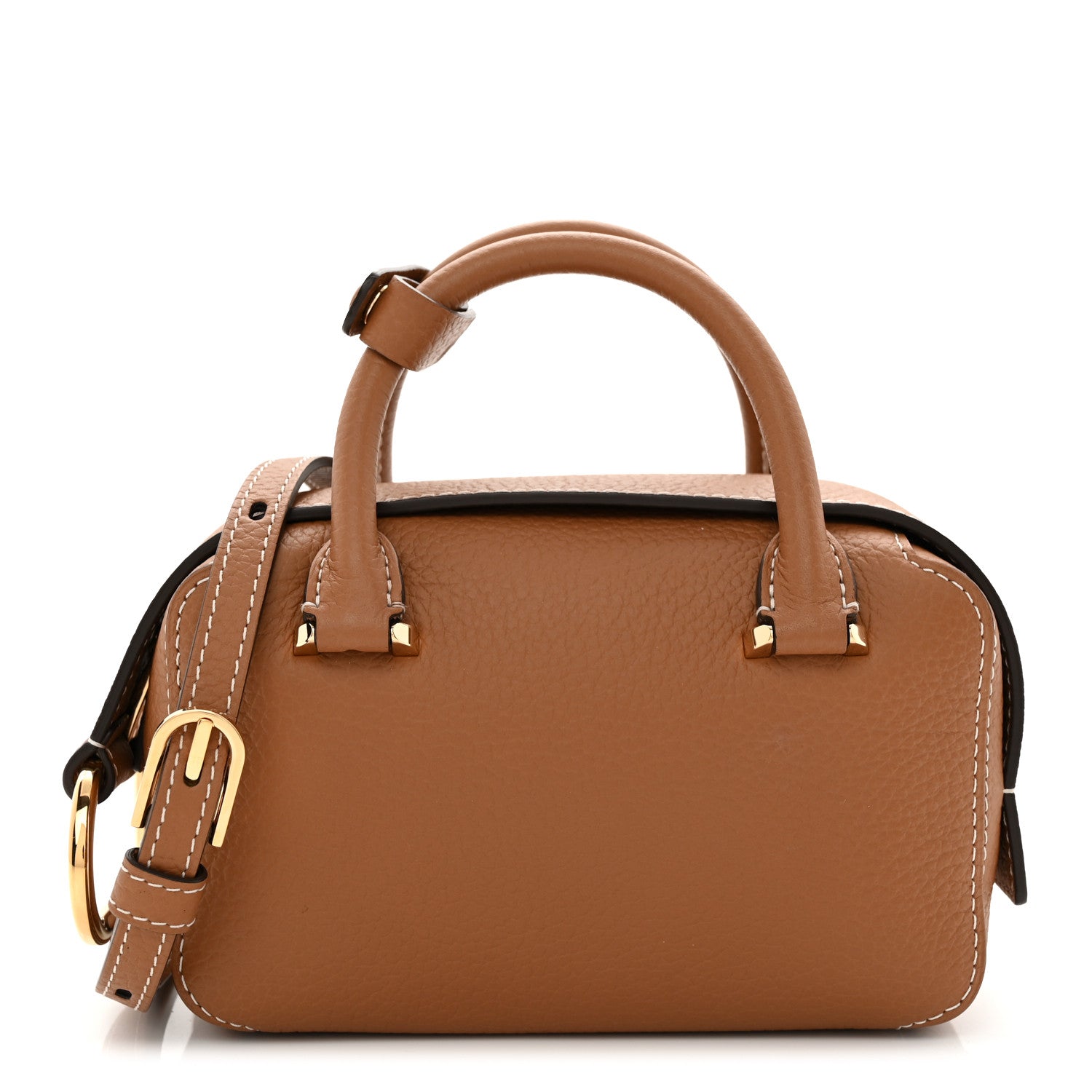 Delvaux Taurillon Soft Nano Cool Box Satchel Vegetal Ivory 1 of 9