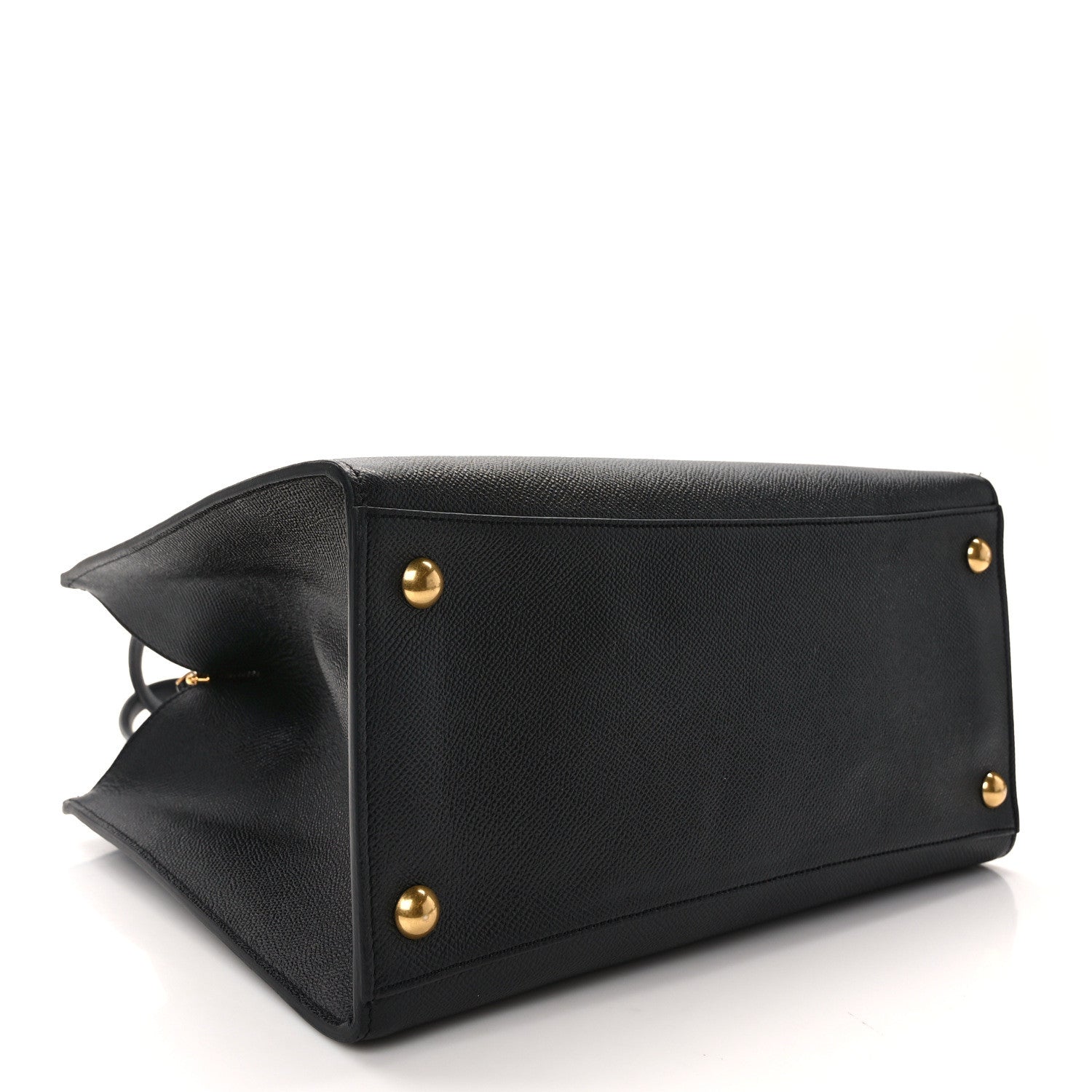 Salvatore Ferragamo Grainy Calfskin Gemini Tote Black Bonbon 4 of 13