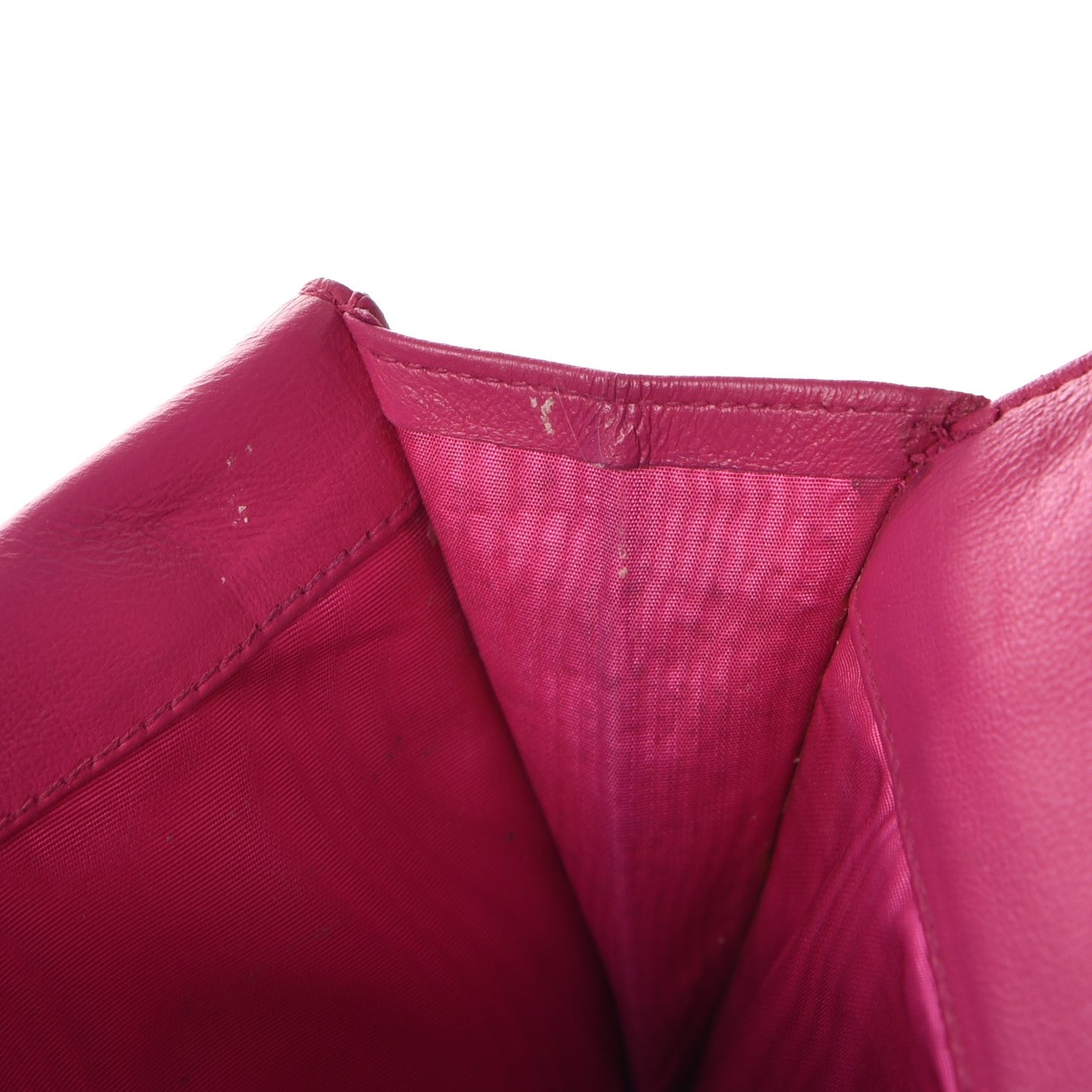Caviar CC Flap Clutch Wallet Pink