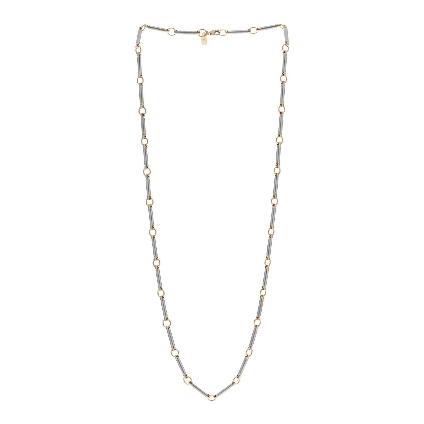 18K Yellow White Gold Element Chain Necklace