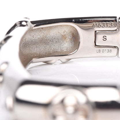 Louis Vuitton Brass Family Bangle S Silver 9 of 10
