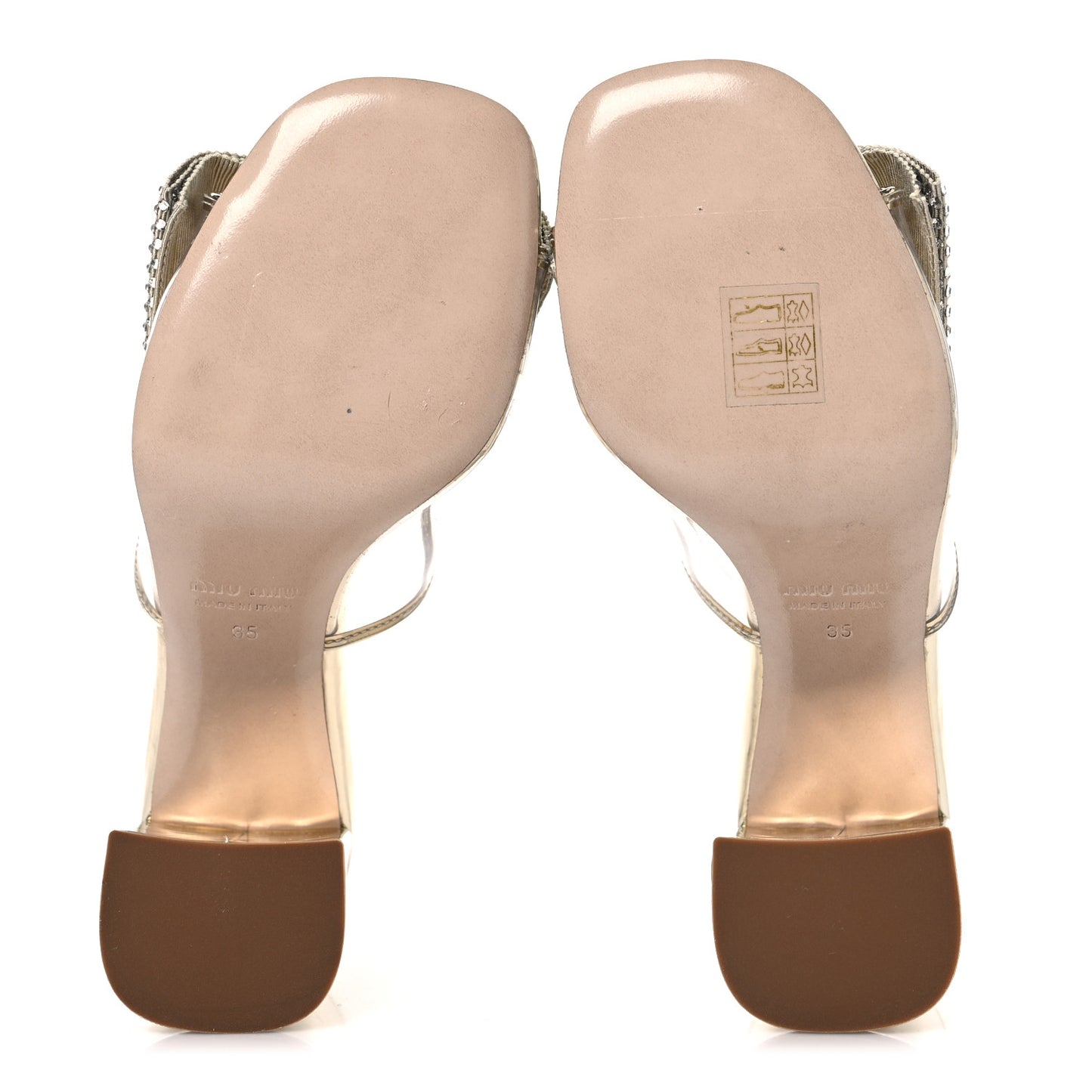 Metallic Calfskin Crystal Bow Sandals 35 Pirite