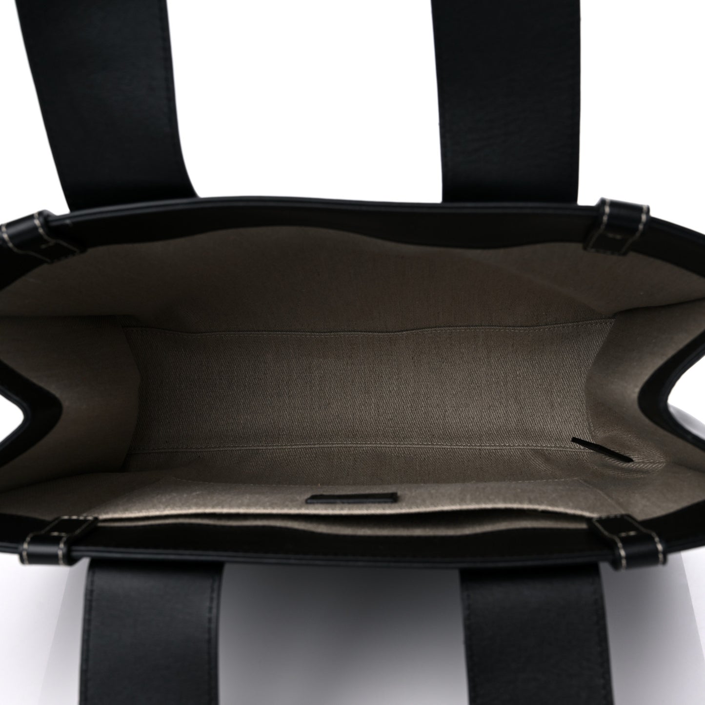 Calfskin Medium Woody Tote Black