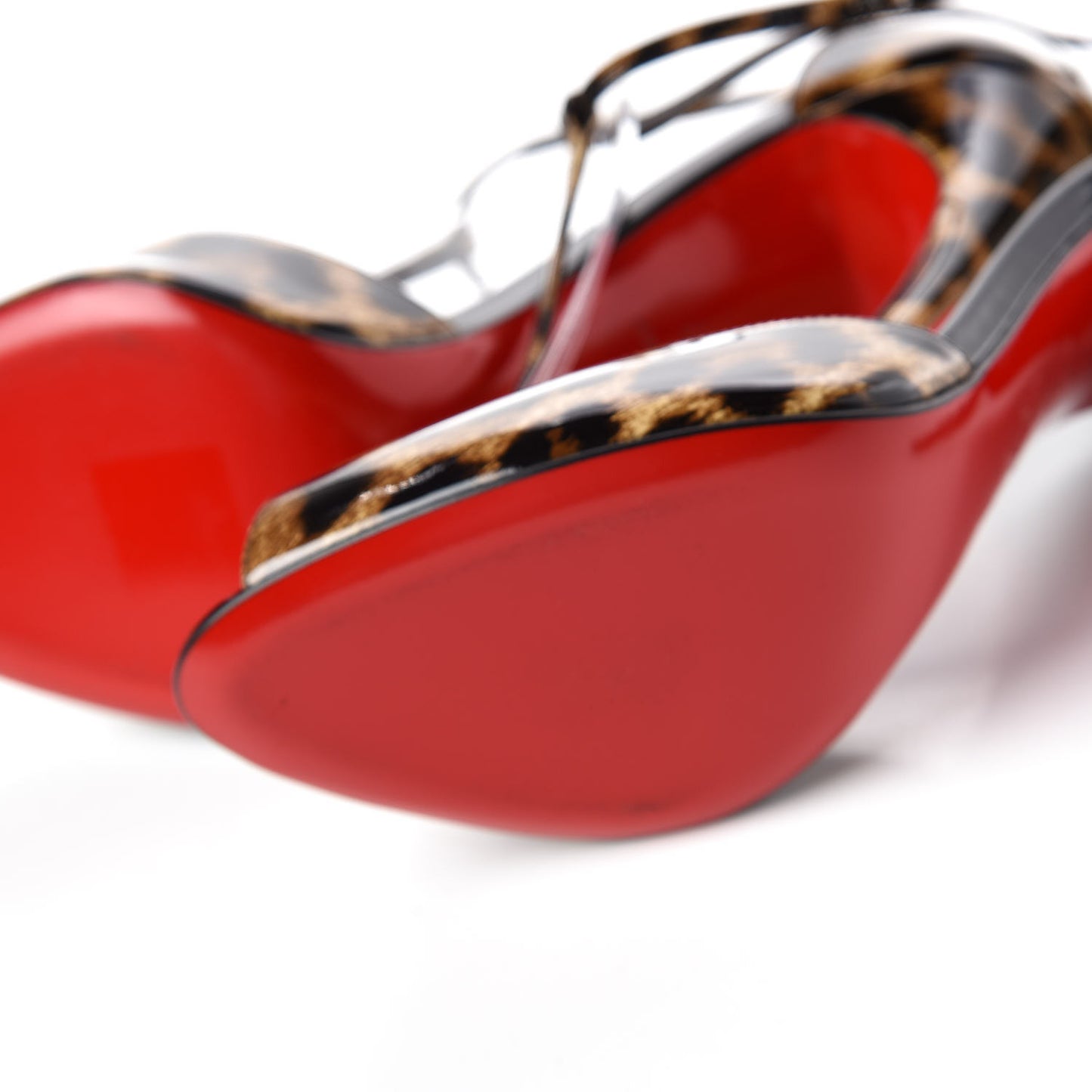 Patent Leopard Senora 100 Sandals 37 Brown Black