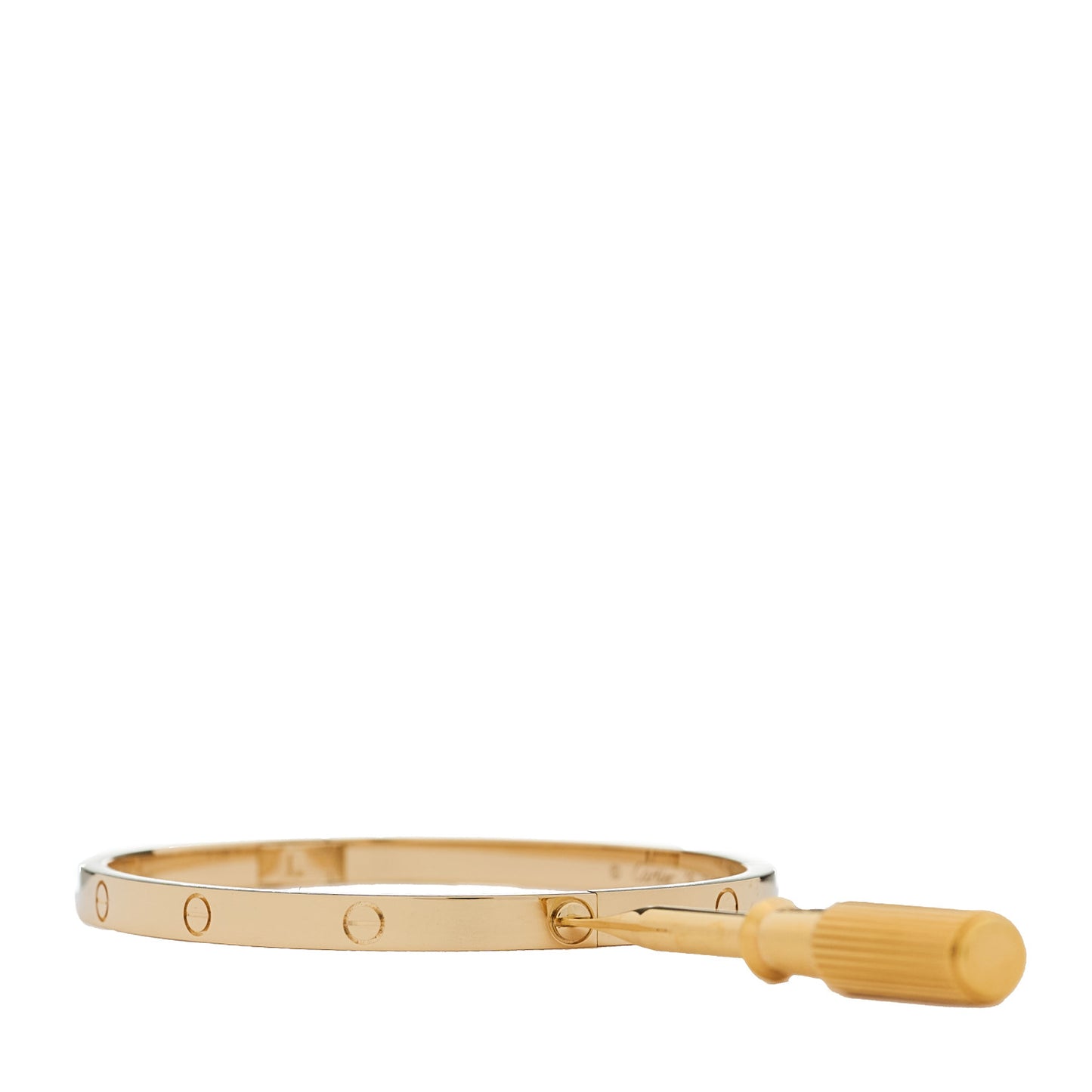 18K Yellow Gold Small LOVE Bracelet 16