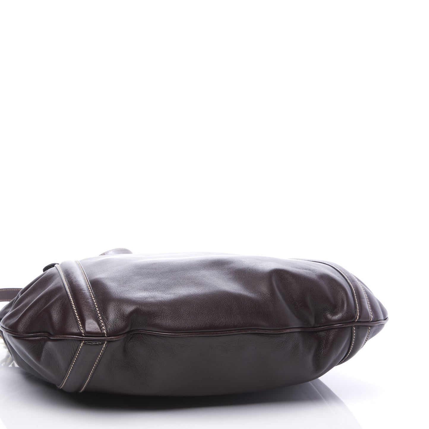 Calfskin Medium Britt Bag Dark Brown