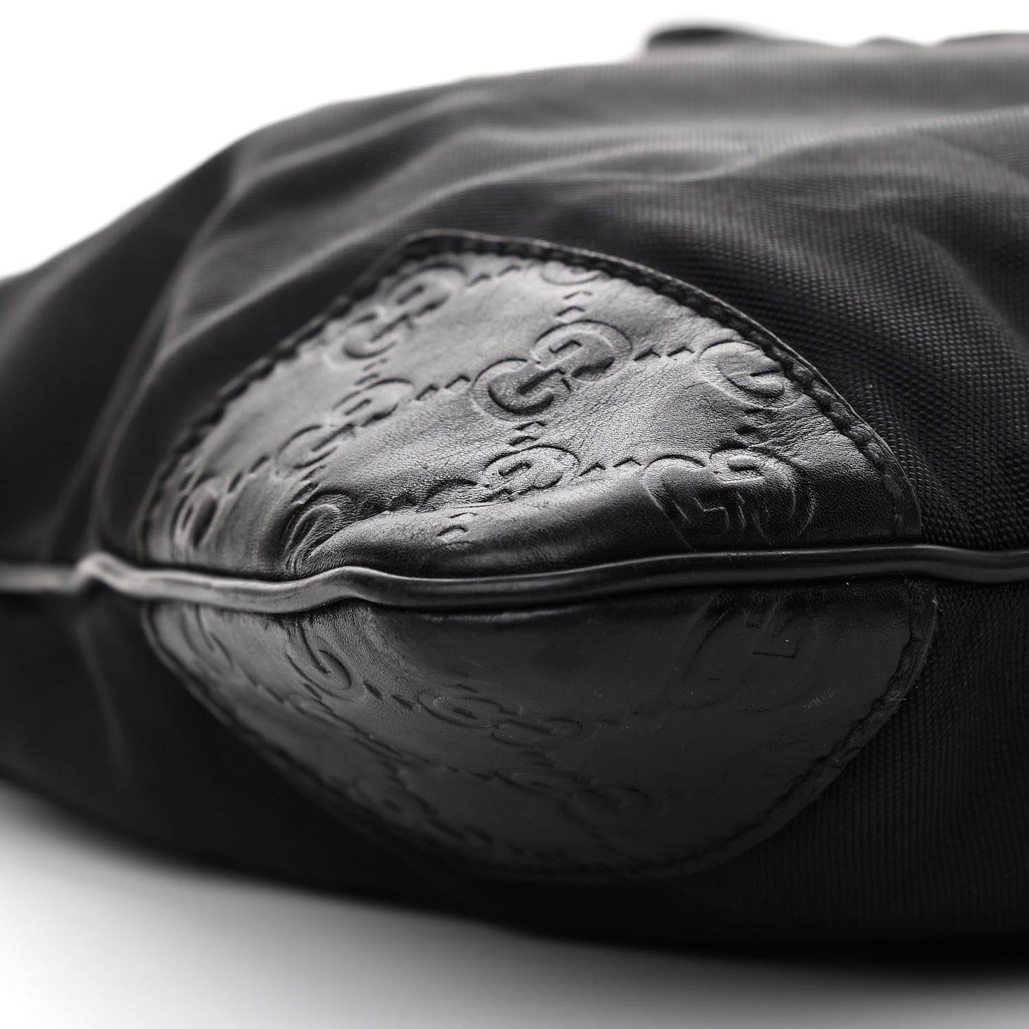 Guccissima Nylon Messenger Bag Black
