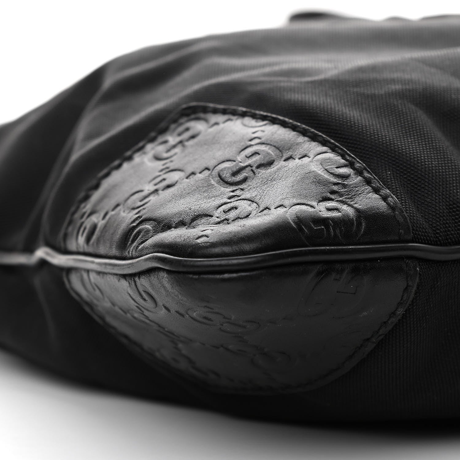 Gucci Guccissima Nylon Messenger Bag Black 9 of 11