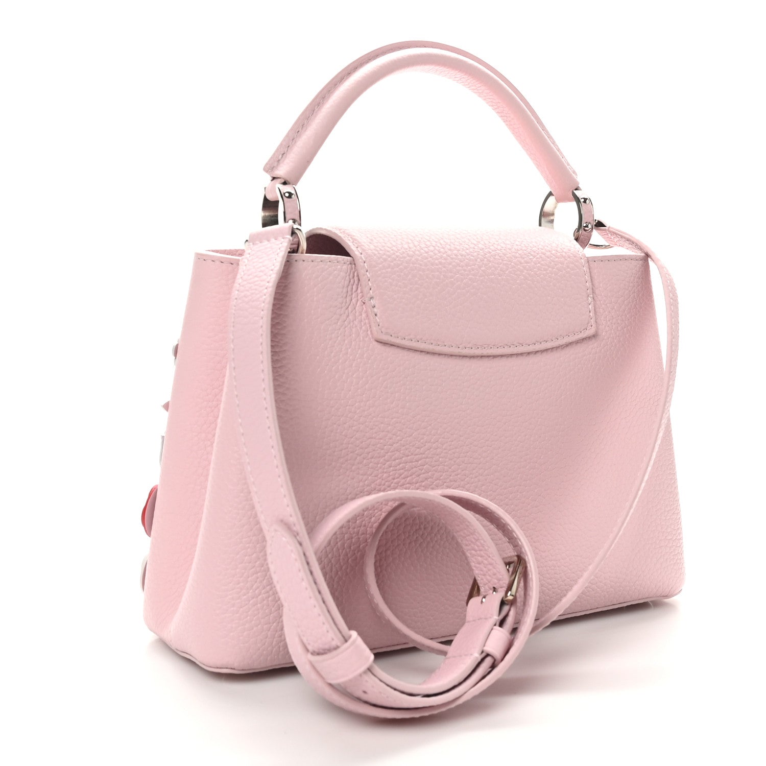 Louis Vuitton Taurillon Mechanical Flowers Capucines BB Magnolia 3 of 10