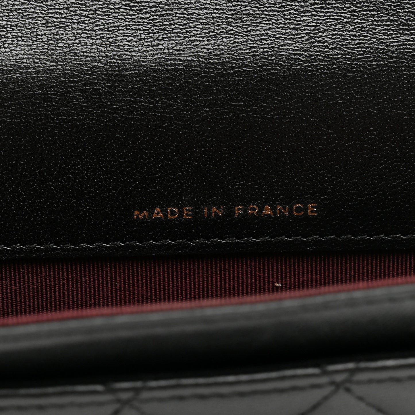 Lambskin Quilted Flap Card Holder Wallet Black