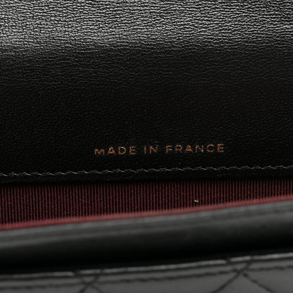 Chanel Lambskin Quilted Flap Card Holder Wallet Black 7 of 10