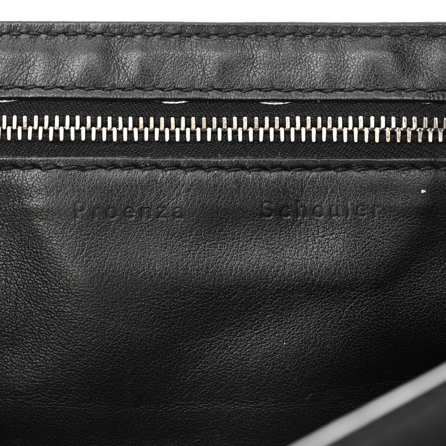 Proenza Schouler Lambskin Perforated Tiny PS1 Satchel Black 6 of 12