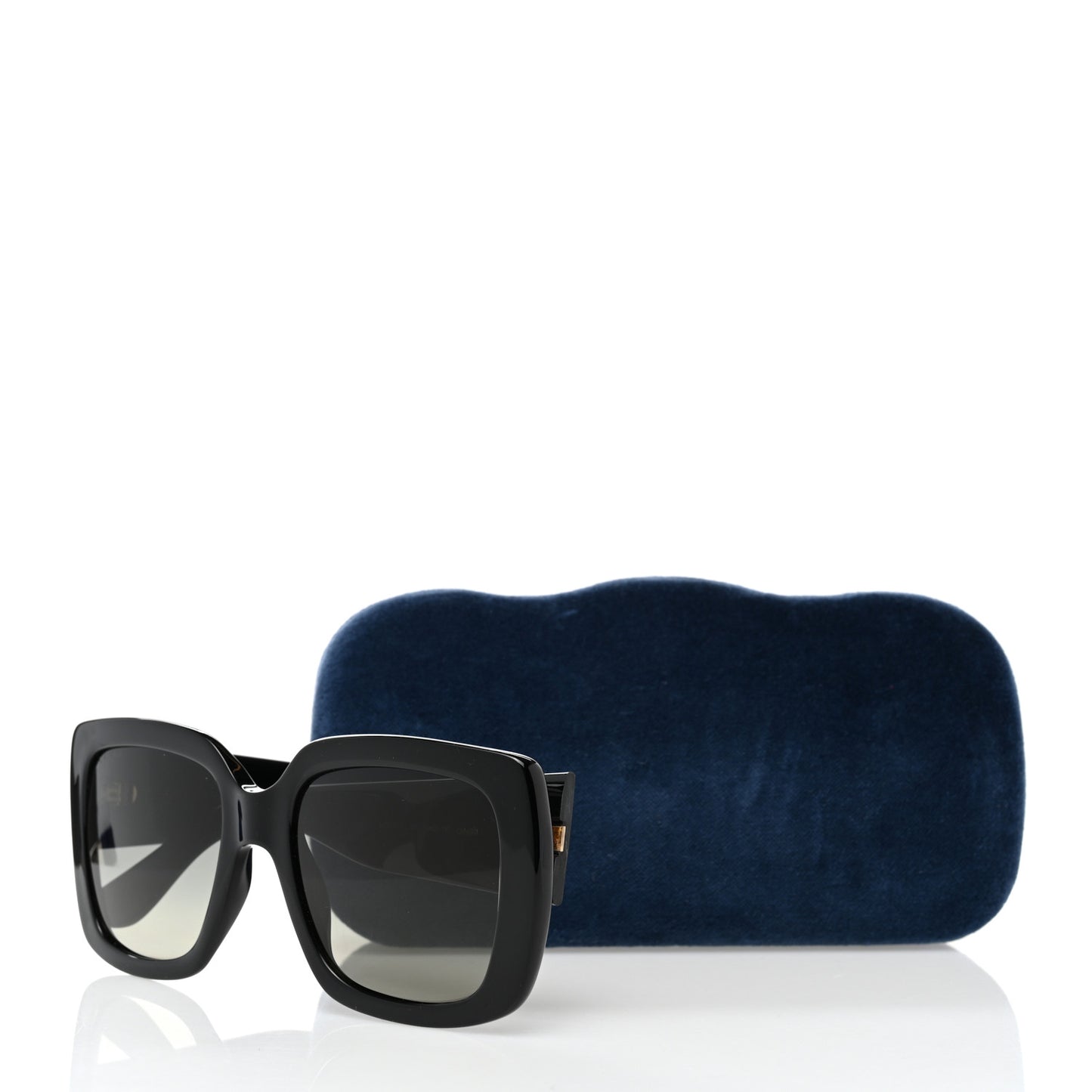 Acetate Square Frame Sunglasses GG0141S Black