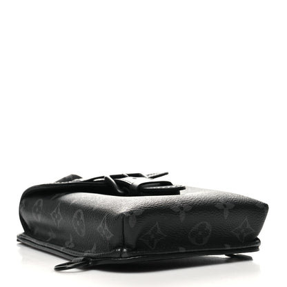 Louis Vuitton Monogram Eclipse Saumur Slingbag Black 4 of 9