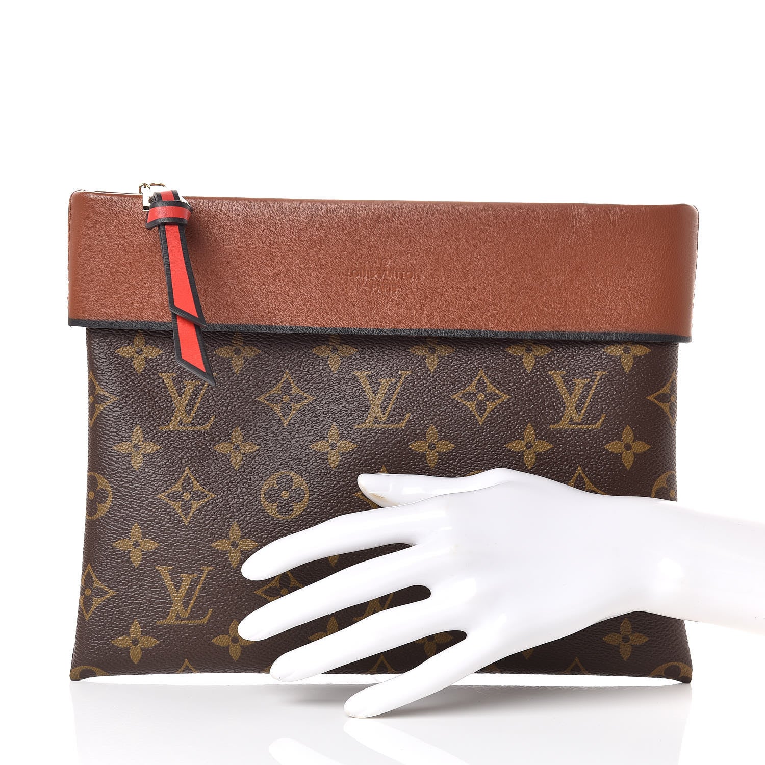 Louis Vuitton Monogram Tuileries Pochette Caramel 2 of 7