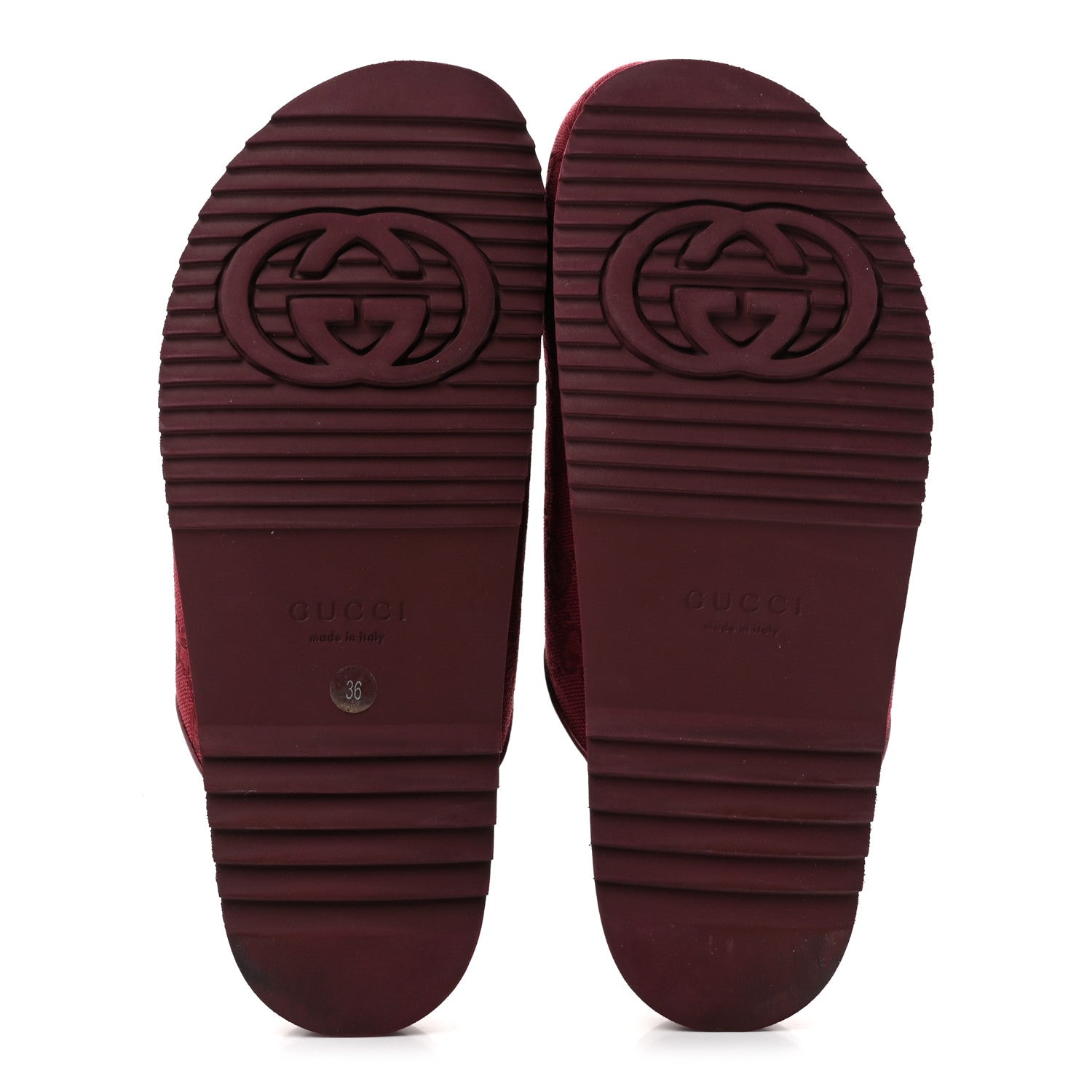 Gucci GG Supreme Monogram Womens Horsebit Slippers 36 Rosso Ancora 6 of 9