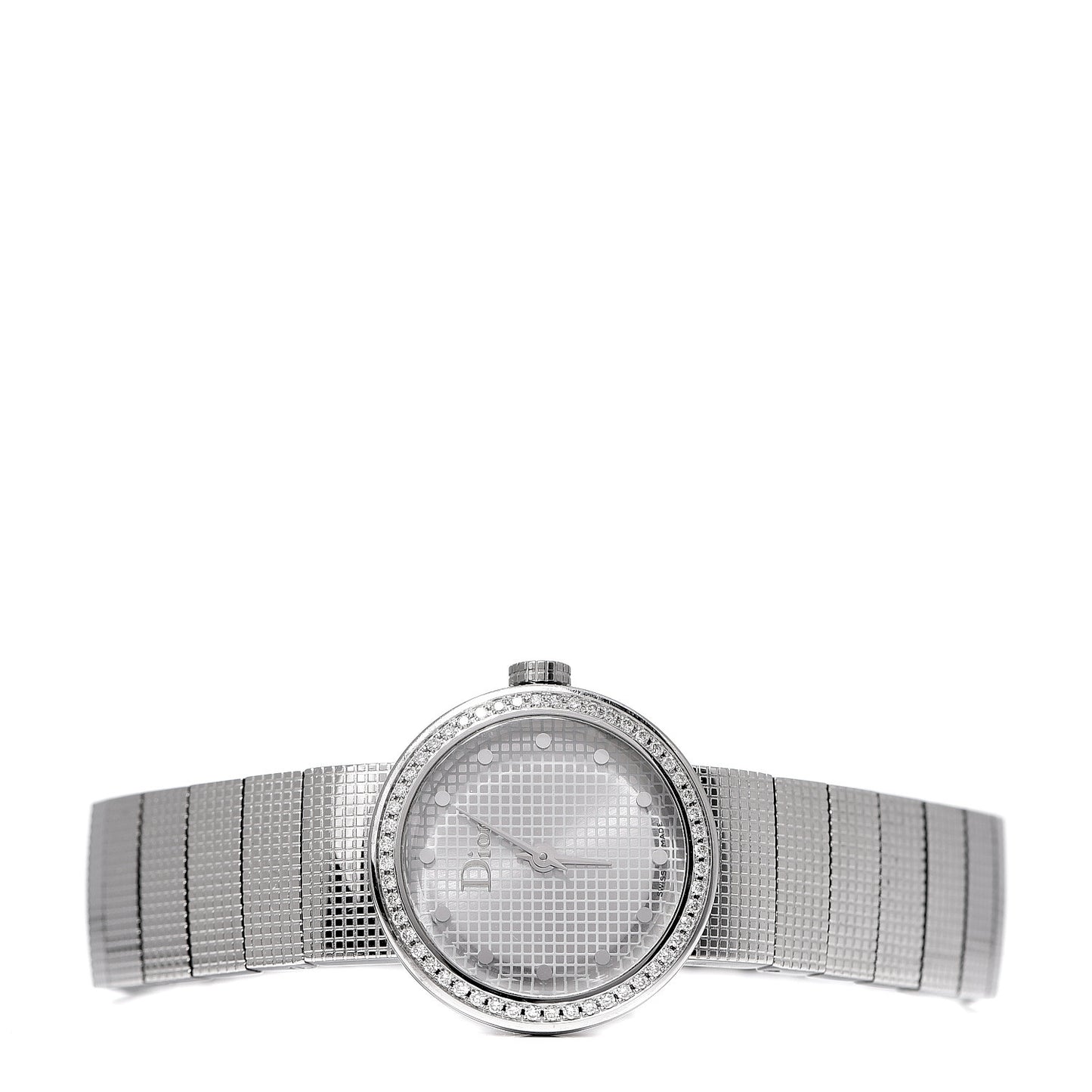 Stainless Steel Diamond Bezel 23mm La D De Dior Quartz Watch