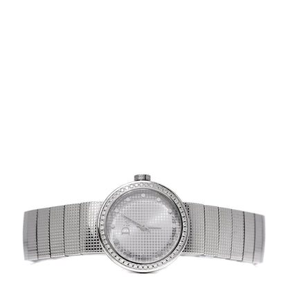 Christian Dior Stainless Steel Diamond Bezel 23mm La D De Dior Quartz Watch 2 of 5