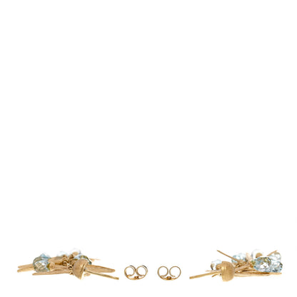 Roberto Coin 18K Yellow Gold Blue Topaz Drop Earrings 3 of 4