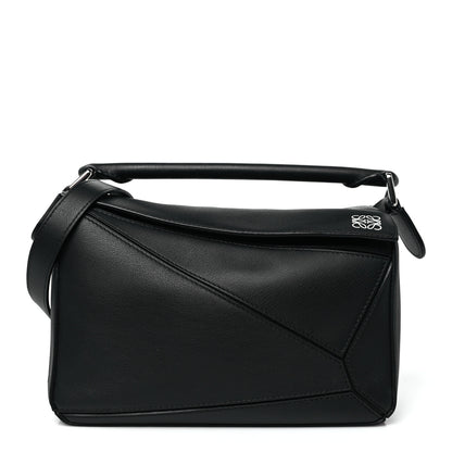 Loewe Calfskin Small Puzzle Bag Black 1 of 9