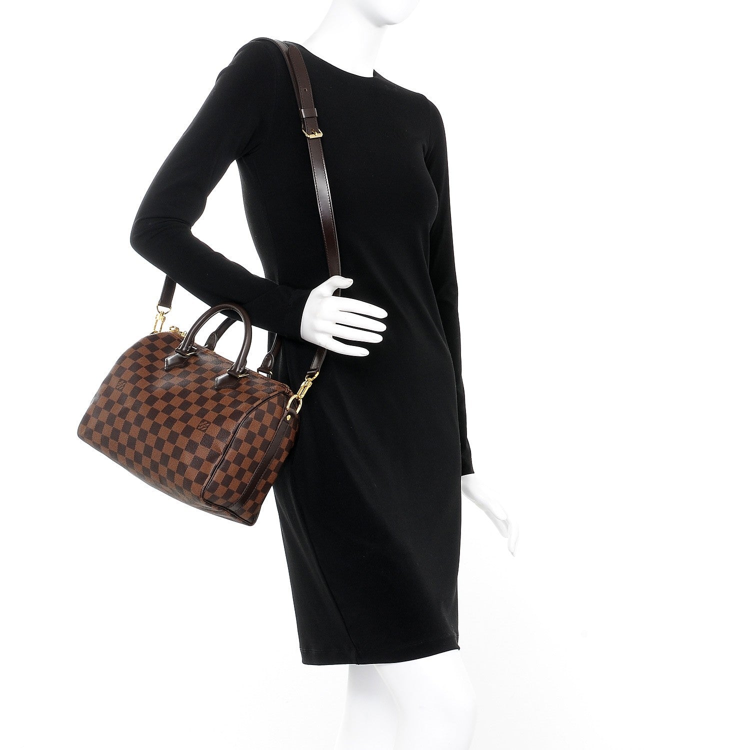 Louis Vuitton Damier Ebene Speedy Bandouliere 25 2 of 8