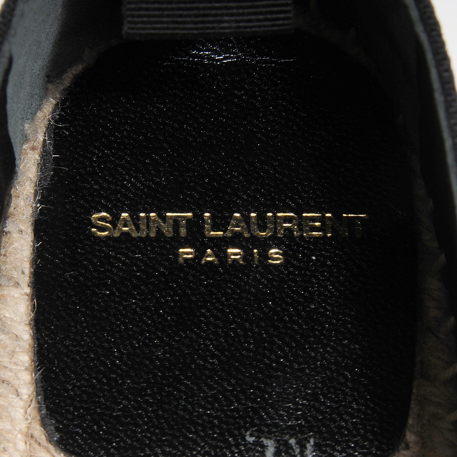 Saint Laurent Canvas Star Studded Espadrilles 36 Black 8 of 8