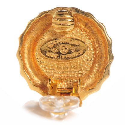 Chanel Pearl Clip On Earrings Gold 4 of 4